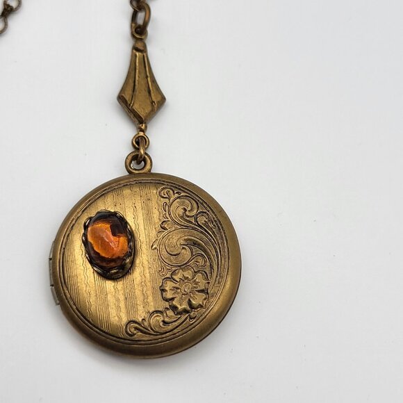 Stunning Atique Locket Necklace 3 strand  Art Nouveau unsigned Estate Find - Picture 13 of 13